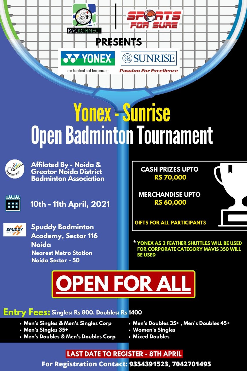 Open Badminton Tournament Noida