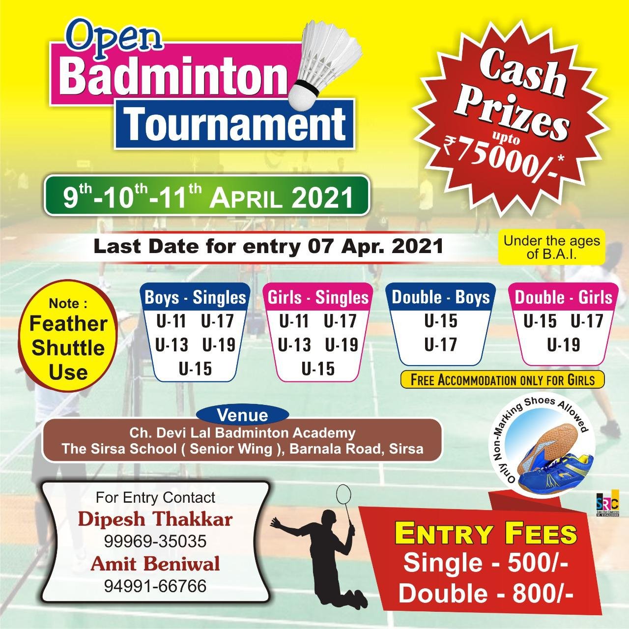 Sirsa Badminton Tournament