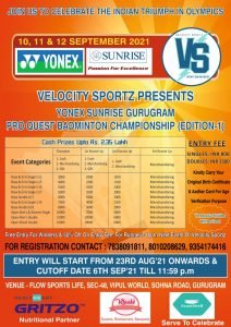 Gurugram badminton Tournament