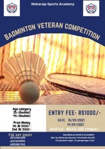 BADMINTON VETERAN COMPETITION-SRI GANGANAGAR