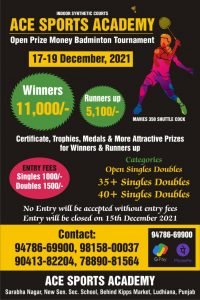 ACE SPORTS BADMINTON TOURNAMENT-LDH