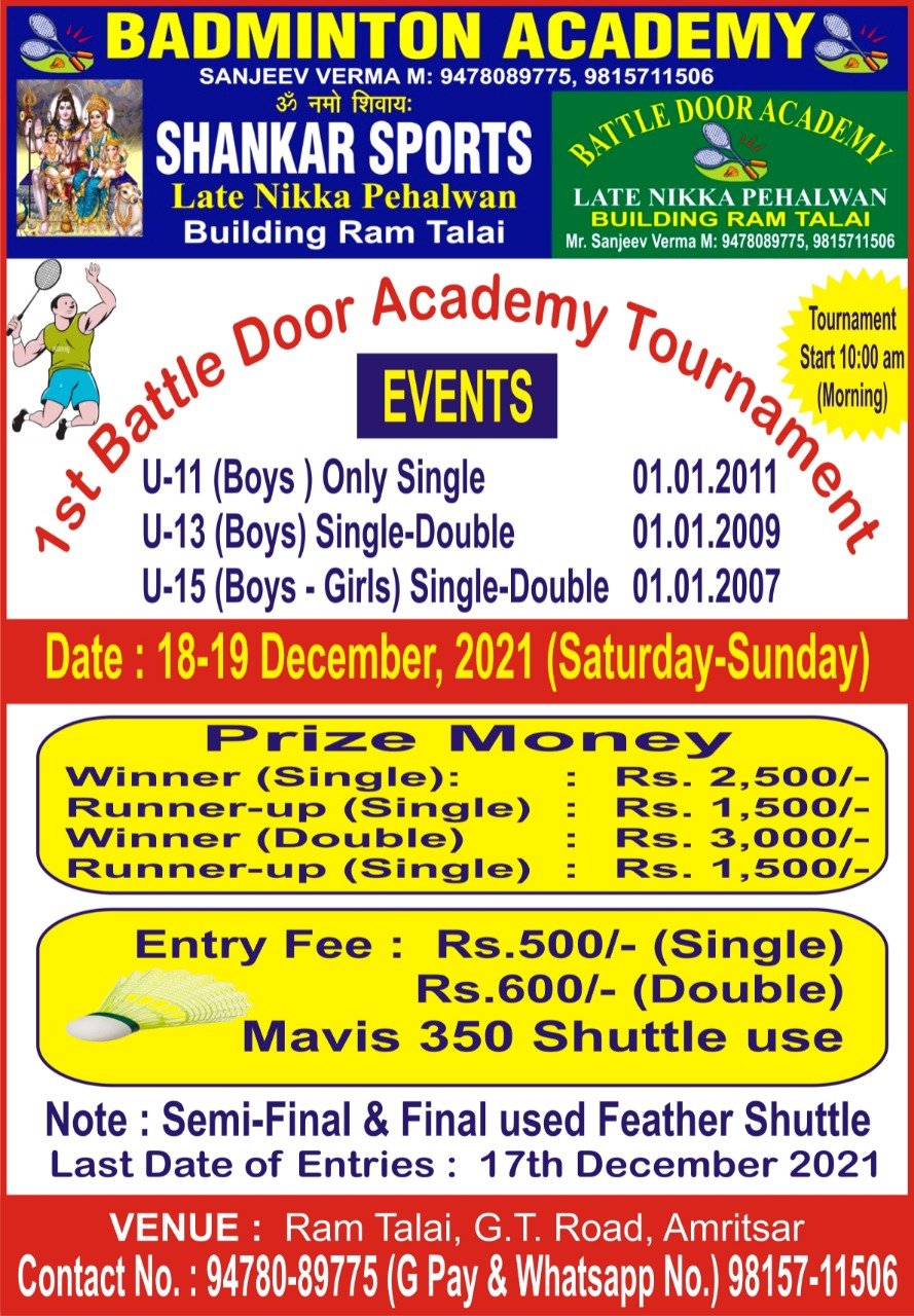 1st Battle Door Academy Tournament