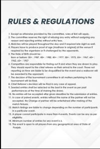 SUNRISERS PUNJAB STATE OPEN BADMINTON TOURNAMENT