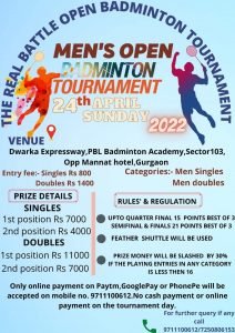 The Real Battle Open Badminton Tournament