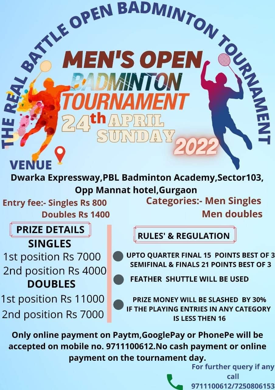 The Real Battle Open Badminton Tournament