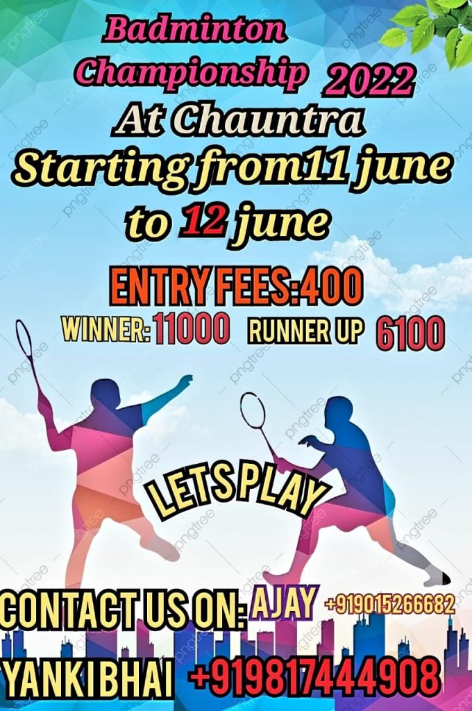 Badminton Championship 2022 Chauntra