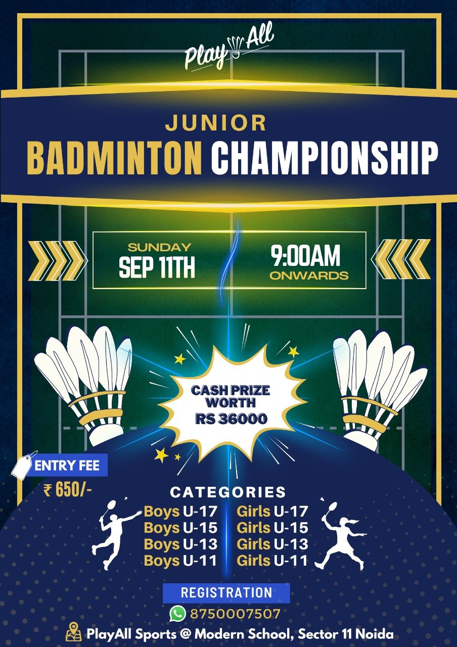 Junior Badminton Championshp Noida
