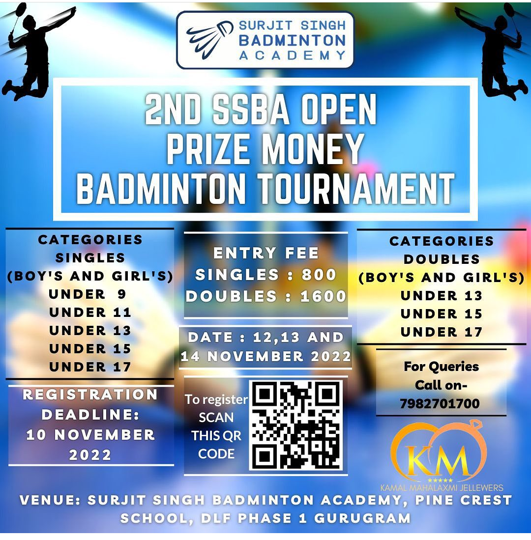 2nd SSBA Open Prize Money badminton Tournament