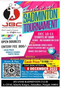 JBC Open Badminton Tournament