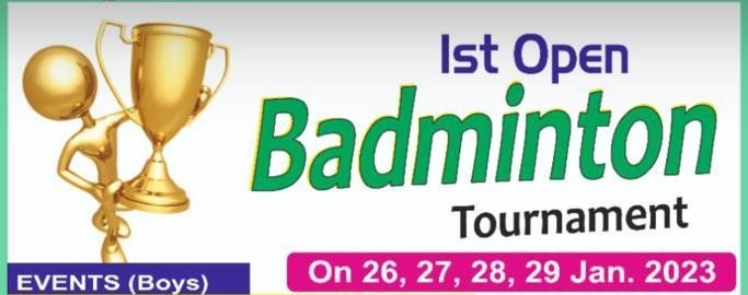 1st Open Badminton Tournament Mansa-TN