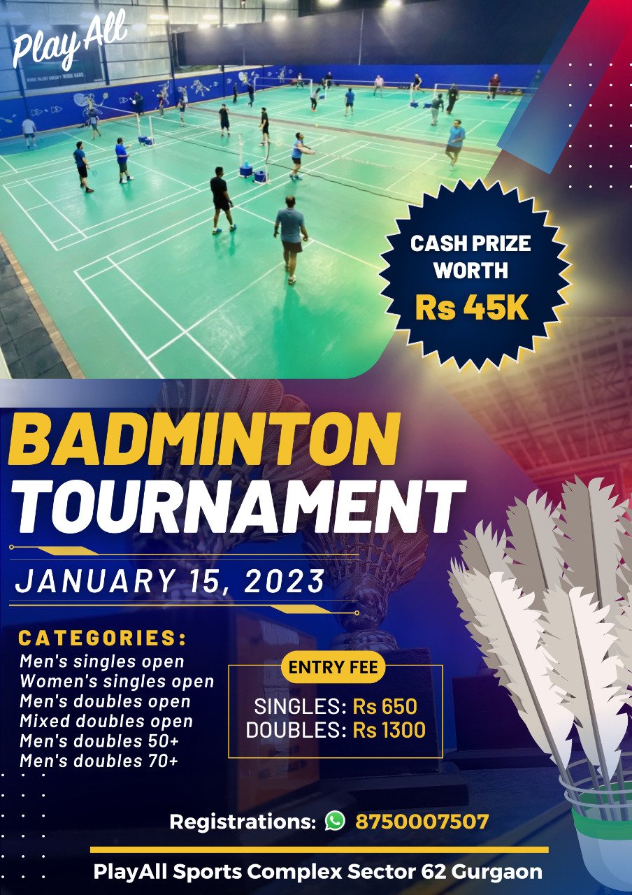 Open Badminton Tournament Gurgaon