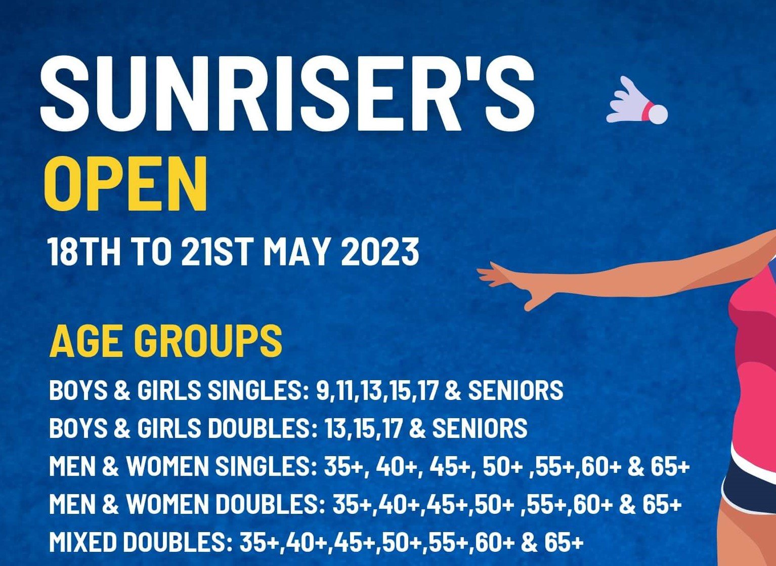 Sunrisers Open 2023
