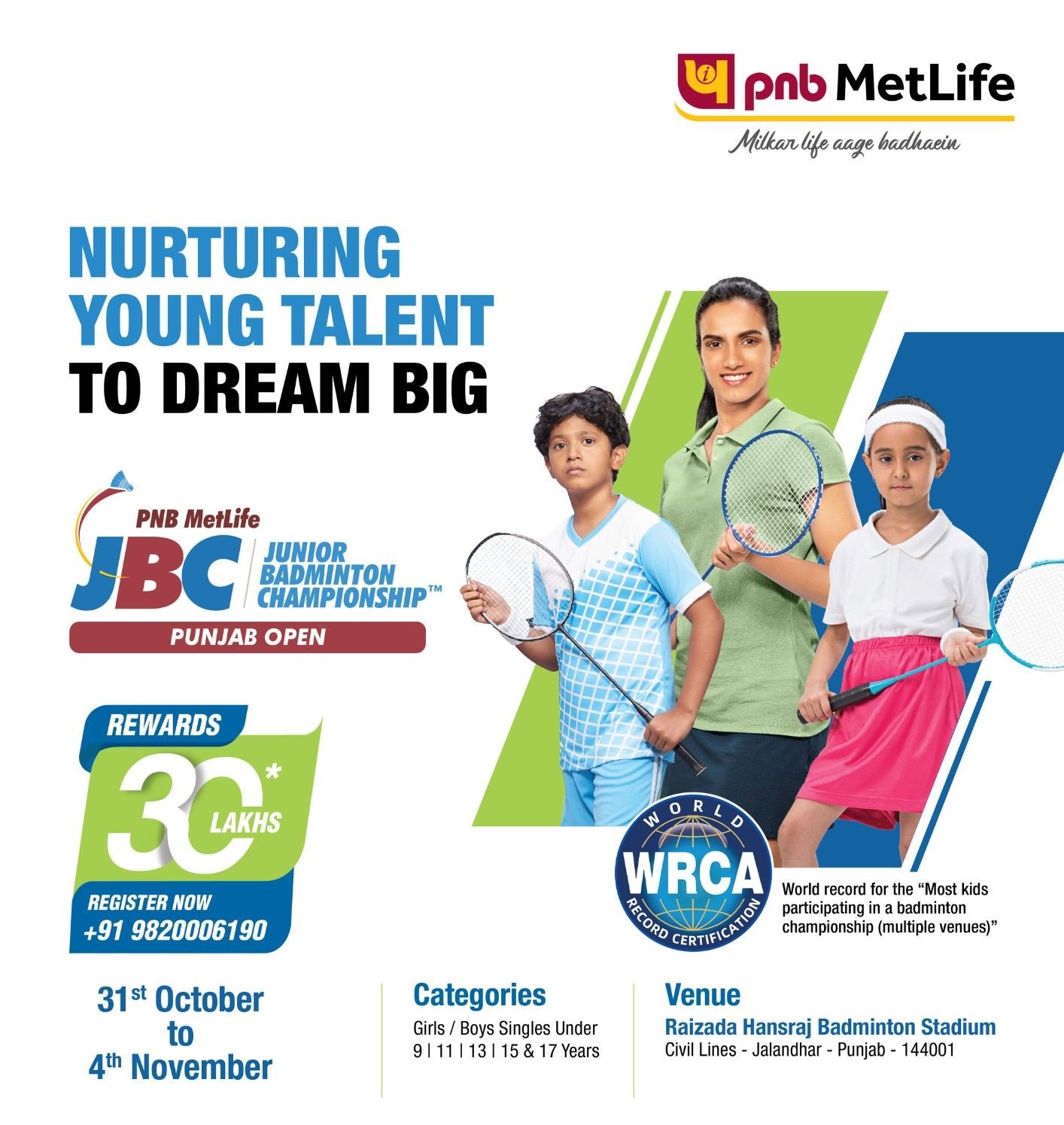 PNB Metlife Junior Badminton Championship 2023