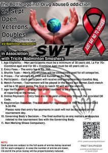 3rd Veterans Doubles Badminton Tournament