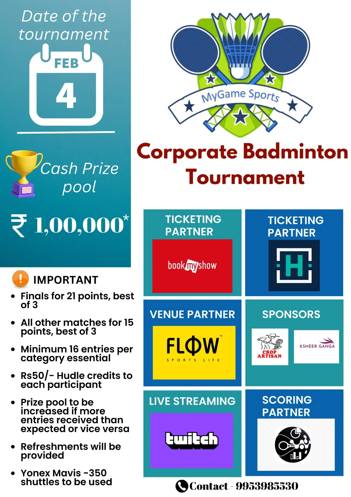 Open Corporate Badminton Championship