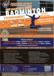 2nd Masters WSW Badminton Tournament