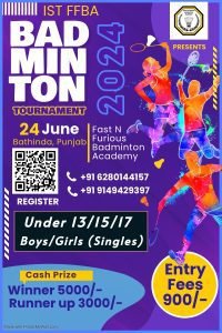IST FFBA BADMINTON TOURNAMENT 2024