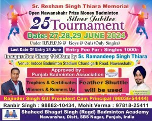 Nawanshahr Badminton Tournament 2