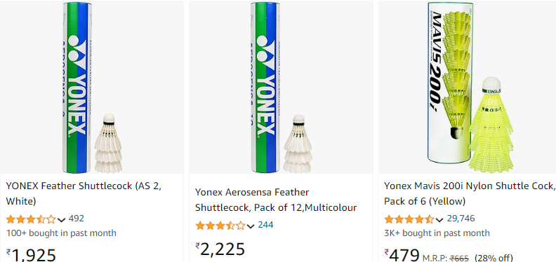 Yonex Feather Shuttlecock