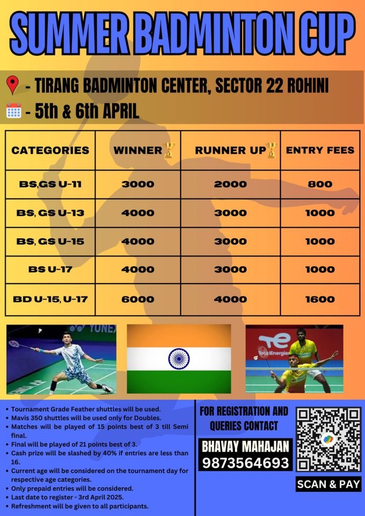 SUMMER BADMINTON CUP - ROHINI