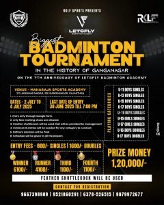 BADMINTON TOURNAMENT - SRI GANGANAGAR