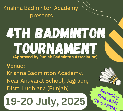 4th Badminton Tournament - Jagraon (Ldh)