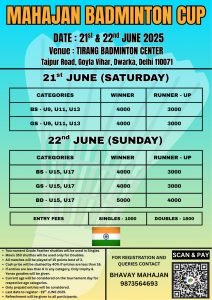 MAHAJAN BADMINTON CUP