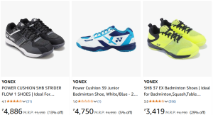 Yonex Shoes Affiliate Links