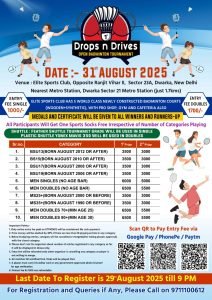 Drops n Drives Open Badminton Tournament