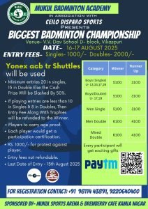 Biggest Badminton Championship - Vikaspuri