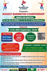 Biggest Badminton Championship - Assandh.
