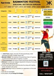 Badminton Festival Gurgaon